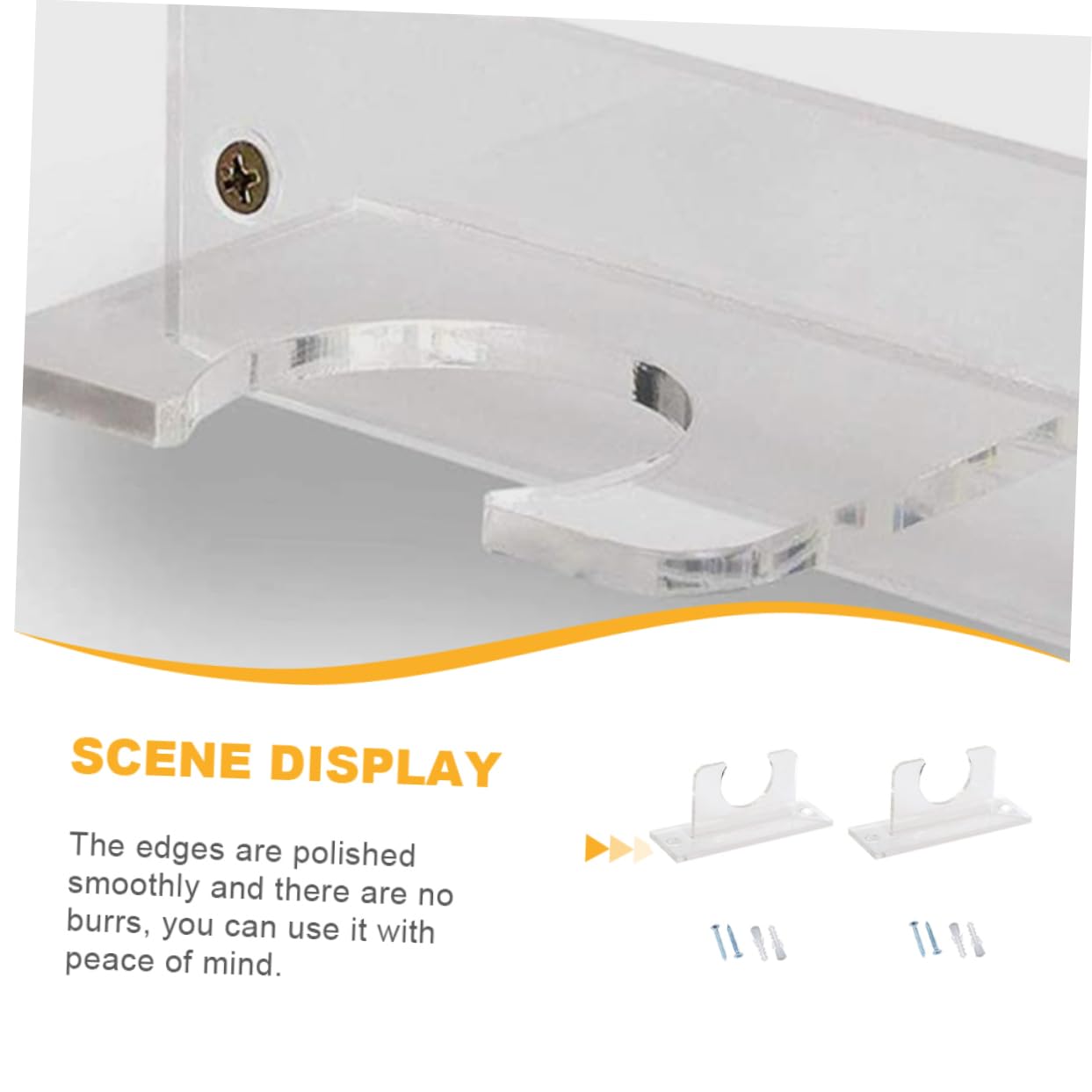 LAPYAPPE Modern Wall-mounted Softball Bat Stands Baseball Bat Display Stand Acrylic Holders