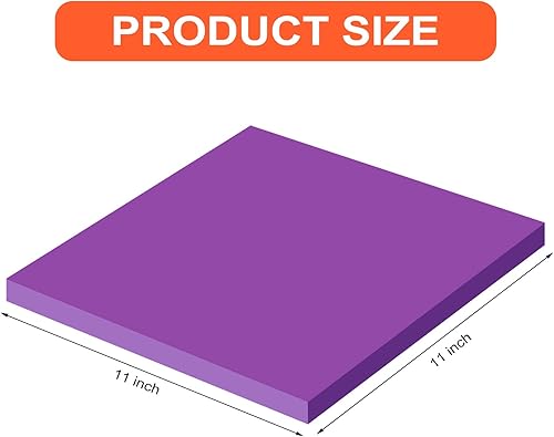 Miniatura 3 de Zubebe 6 blocs de notas adhesivas grandes de 11 x 11 pulgadas, colores brillantes gigantes, bloc de notas autoadhesivas, notas cuadradas para