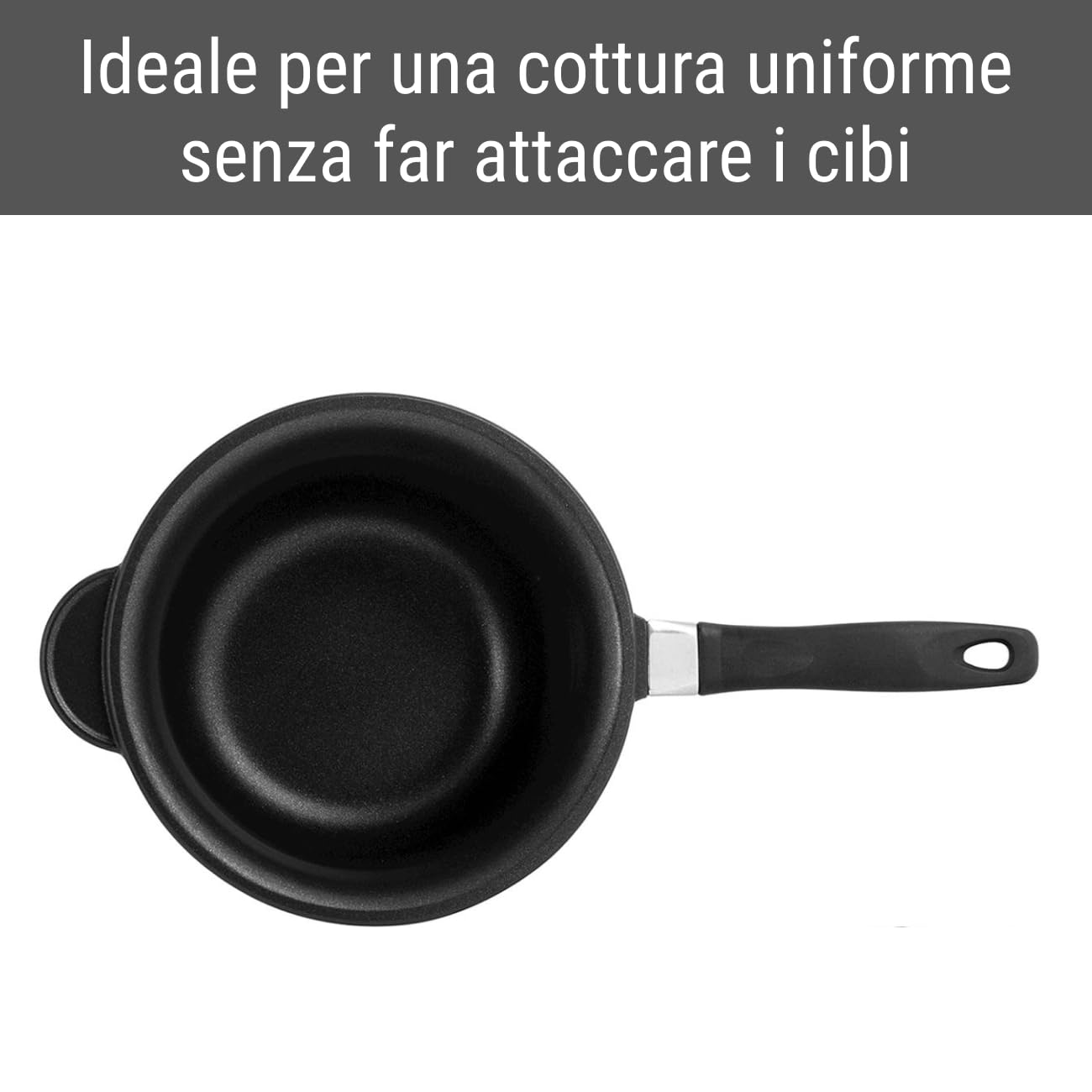 H&H Paiolo Fusione Antiaderente Extra Chef 1 Manico Cm18