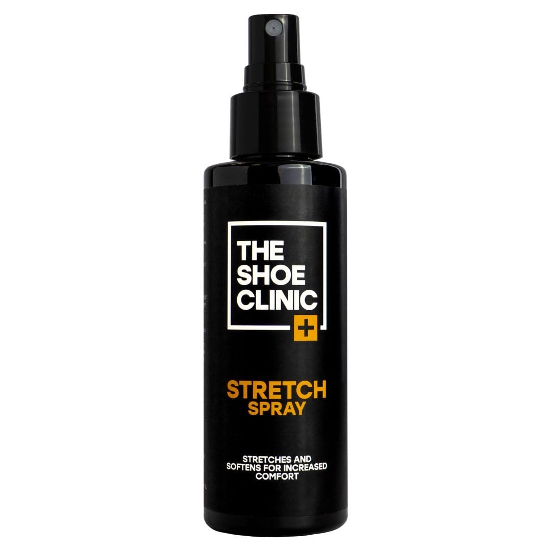 Shoe Clinic Shoe Stretcher Spray | Soften & Stretch Leather, Suede, Nubuck, & Canvas Shoes & Boots | for Men and Women’s Wide Footwear | 125 ml