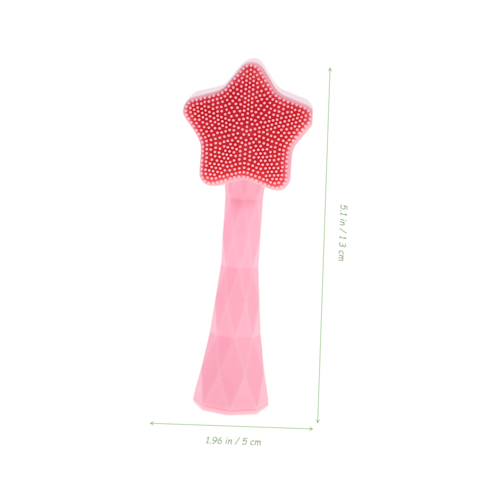 Healvian Manual Facial Brush Soft Face Cleansing Tool for All Skin Portable and Lightweight for Home and Travel Use Durable Material Pink