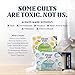 Cleancult Toilet Bowl Cleaner Sheets - Dissolvable, Septic Safe, Effective Cleaning, Removes Stains & Rings, Cleans & Deodorizes - 32 Uses - Fresh Lemon Scent - Plastic-Free Packaging