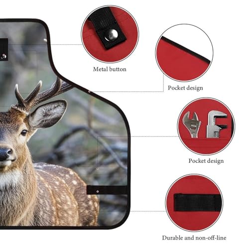 Delantal de trabajo Antlers con cierre rápido y ajustes miniatura 3