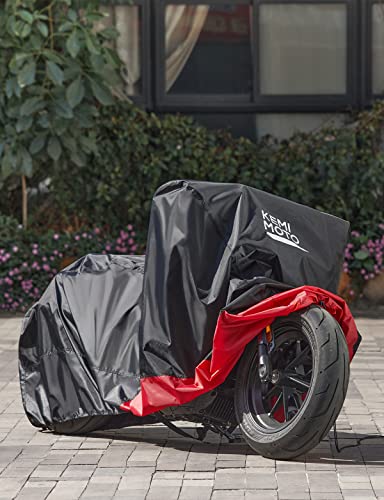 Kemimoto Motorcycle Cover, Dirt Bike Cover, Compatible With Sportster S Waterproof Impermeable Outdoor All Weather Protect From Dust Sunlight Rain, Black #TOP5