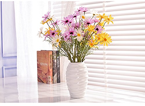 Artfen 10Pcs Artificial Daisy Flowers Flower Arrangements For Home Hotel Office Wedding Party Garden Craft Art Decor Each Approx 21" High No Vase White #TOP7