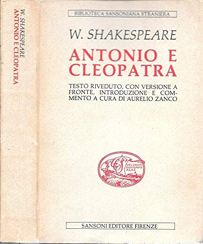9788842592389 Antonio e Cleopatra.