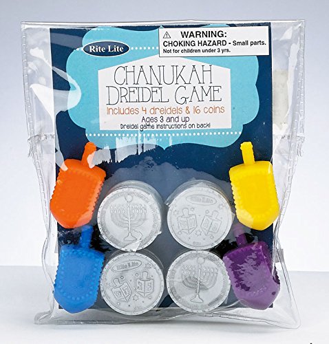 Rite Lite Musical Dreidel Plays Dreidel Song, Blue, Green, Red, All Ages