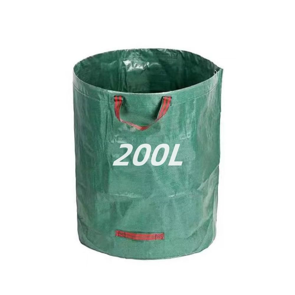 Nestnook 200L X 1 Pcs Garden Waste Bags 200L Heavy Duty Waste Bags With Handles, Reusable Garden Bags For Yard Waste, Trimmings, Plant Waste Grass And Leaves