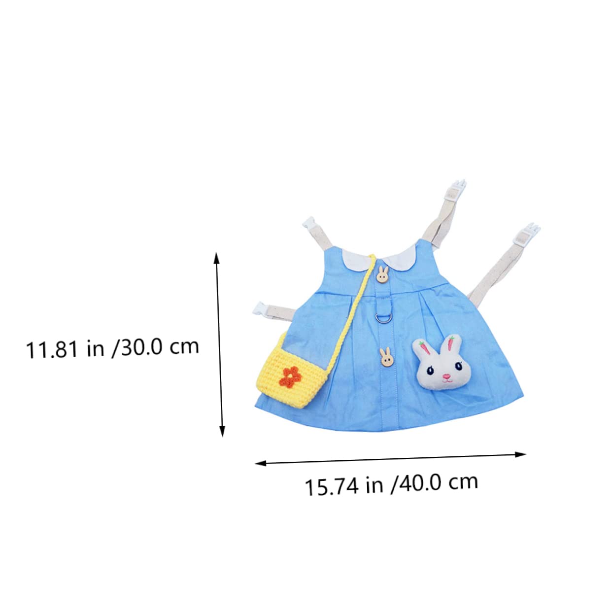 Housoutil 2sets Costumi Per Coniglietto Con Pettorina e Guinzaglio Abbigliamento Per Animali Domestici Adatto Per Festa e Uso Quotidiano Design Unico e Comodo Per Passeggiate All Aperto