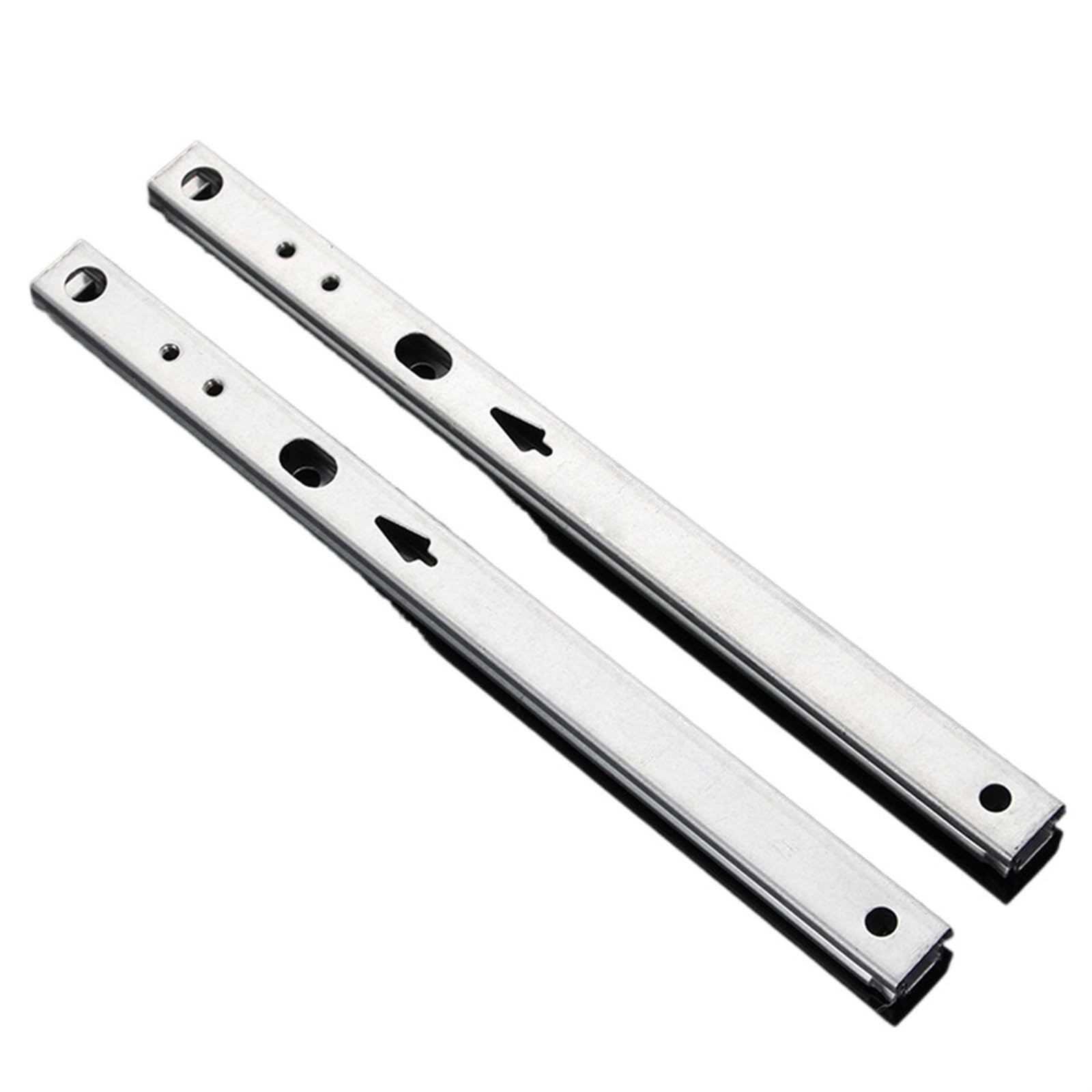 Drawer Track, 17mm Wide Steel Ball Drawer Cabinet Runner Guides Groove Bearing Slides Rails 1 Pair Micro Guide for Drawer(17MM 14inch 342mm)