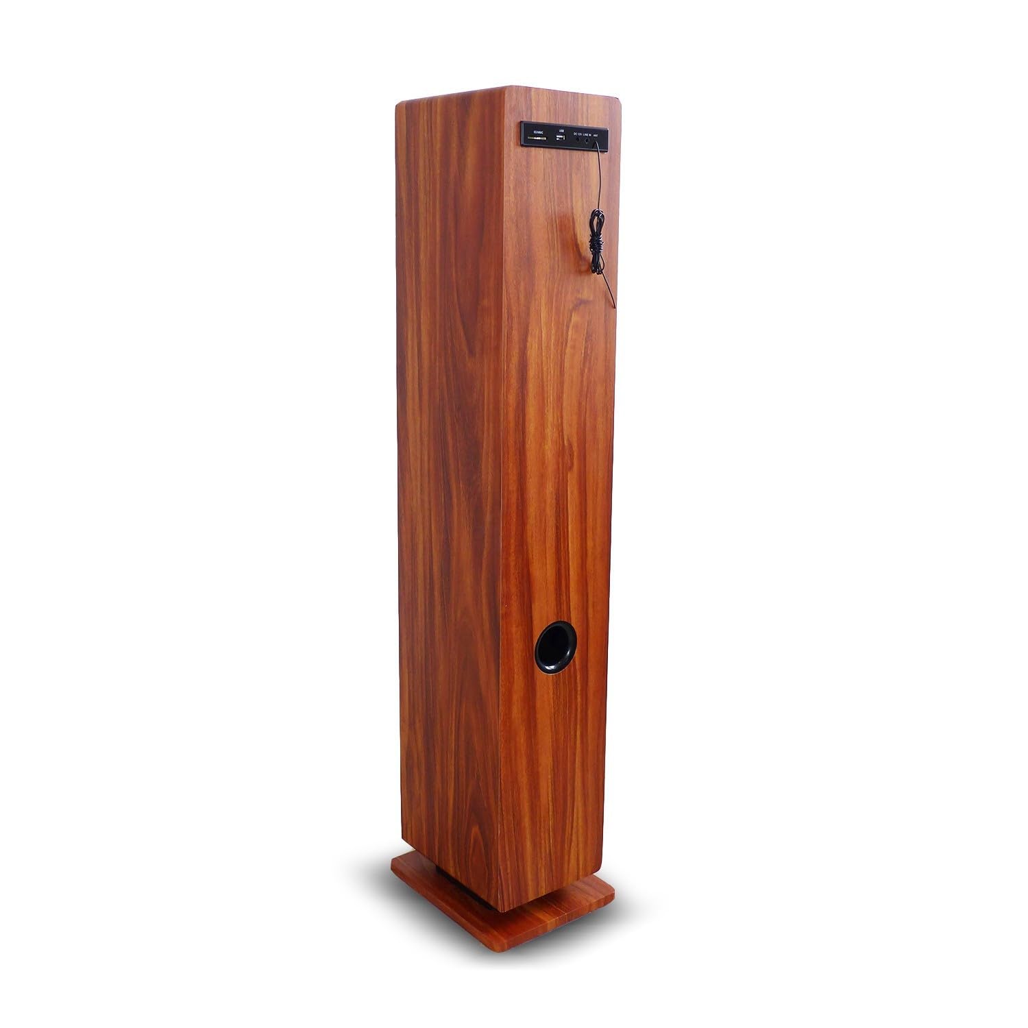 Tour de son finition Bois avec lecteur CD, Bluetooth, FM et USB, 100W + télécommande