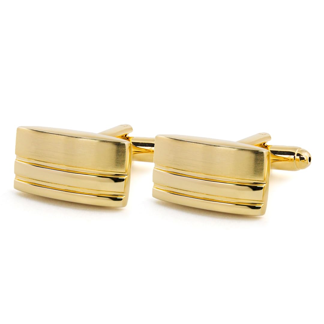 Minimal Metal Design Cufflinks for Men-image-33