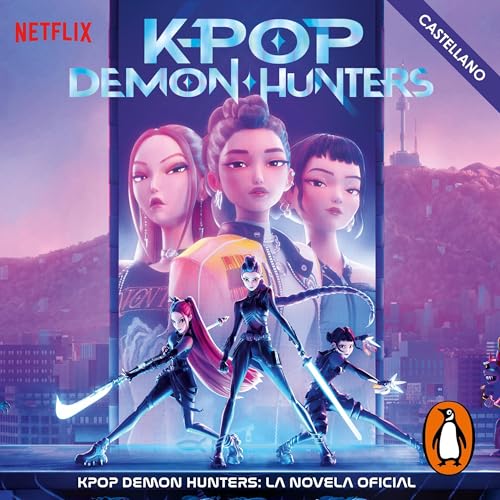 Diseño de la portada del título KPop Demon Hunters: la novela oficial (castellano)