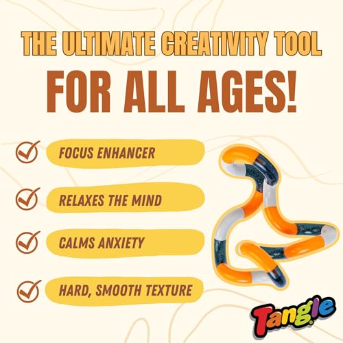 Tangle Jr Classic 6-Pack - Tangle Fidget Sensory Toys - Twisty Fidget Pack for Kids and Adults - Fidget Toy for School - Gift for Teens and Adults image 11