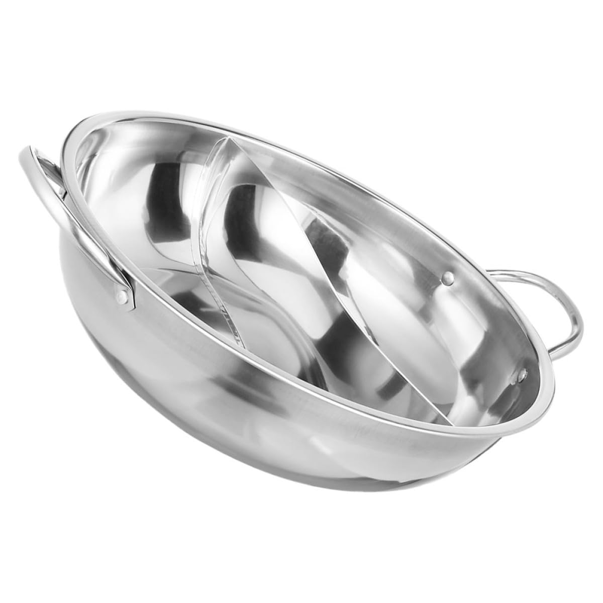 Casserole profonde sans couvercle CHILDWEET, grand pot chaud pour fondue chinoise