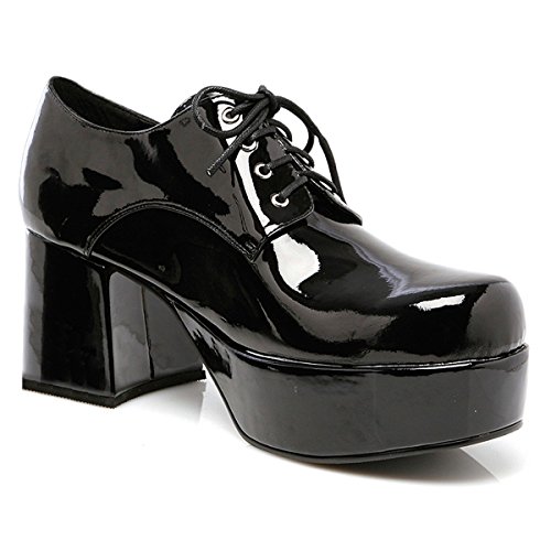 Ellie Shoes Mens Pimp Adult Costume Shoes Black - Medium 10-11