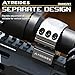 ATREIDES Scope Rings, 30mm Omnigrit Scope Mounts, Low Profile Optics Scope Rings, 20mm Rail with 3 Rows of Screws, Central Height 1 in (Gray)