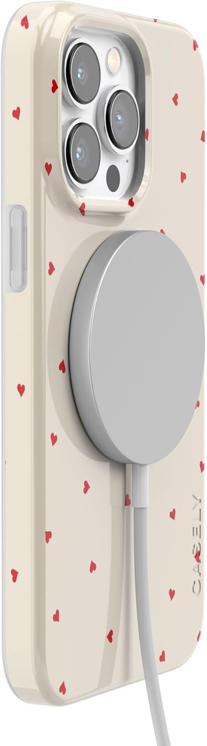Casely iPhone 14 Pro Max Case | Be Mine | Tiny Hearts | Compatible with MagSafe | Classic Ultra Thin Design