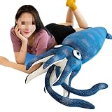XIYUAN The Giant Squid Plush Stuffed Animal Toy ，Plush Toy, (31.5 inches /80 cm) Ocean AnimalSPillo