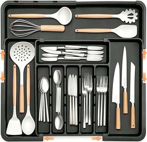 可伸缩餐具收纳盒