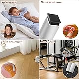 OSDUE Square Plastic End Caps, 20PCS 20 * 20mm Black Plastic Plug, Non-Slip Furniture Feet Pads, Table Foot Cover Caps Floor Protectors for Bed Chair Sofa Table Shelf（0.78” x 0.78”） - Image 5