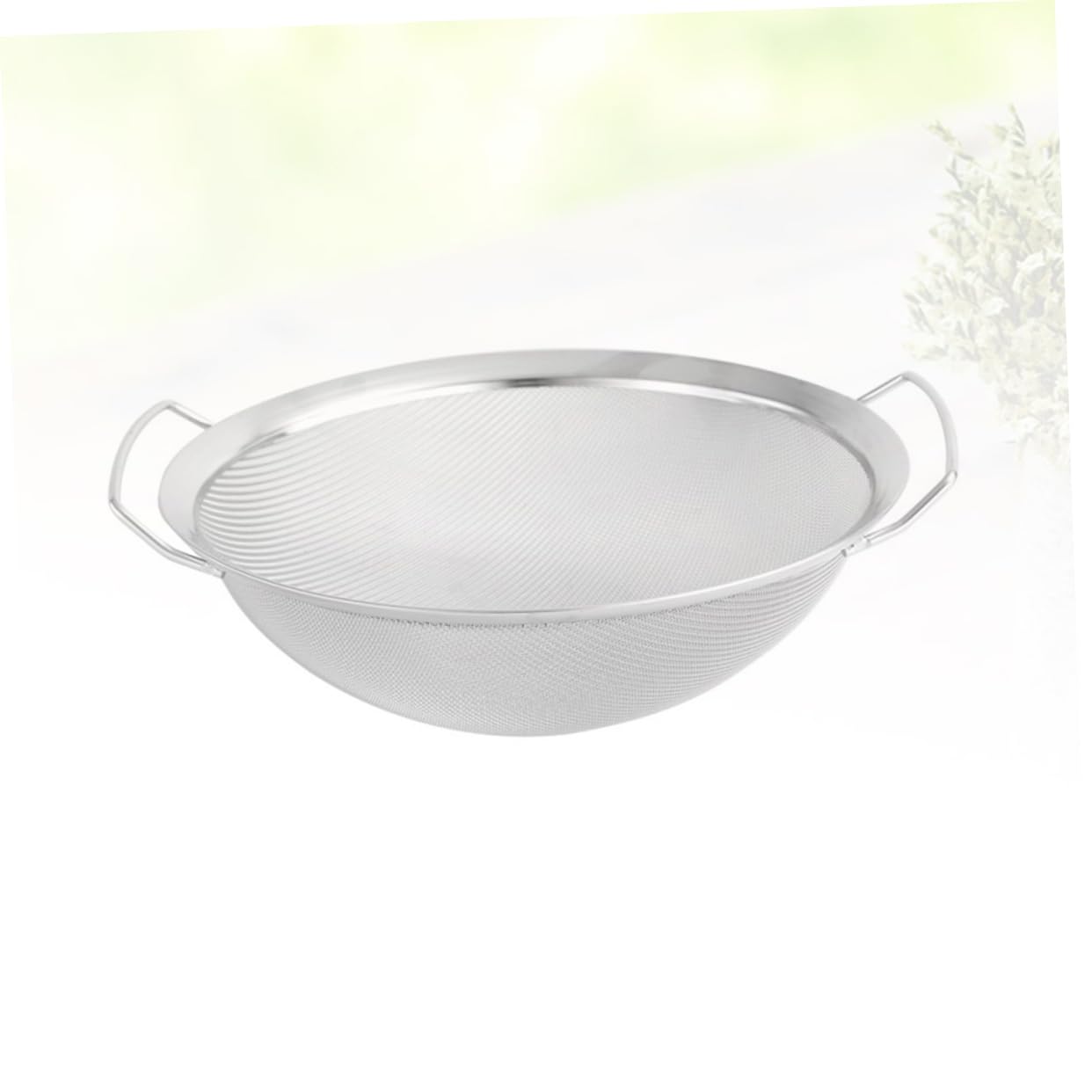 VALICLUD Colador de Malla Inoxidable con Doble Asa para Cocina Colador Multifuncional para Arroz Verduras y Escurrir Pasta