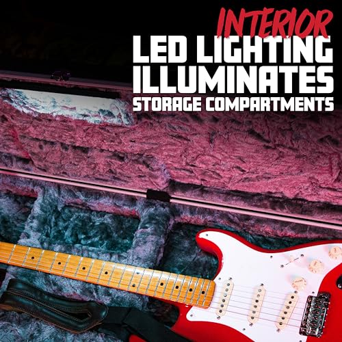 Image of Gator Cases Deluxe ABS Molded Case for Bass Guitars with Internal LED Lighting (GC-BASS-LED)