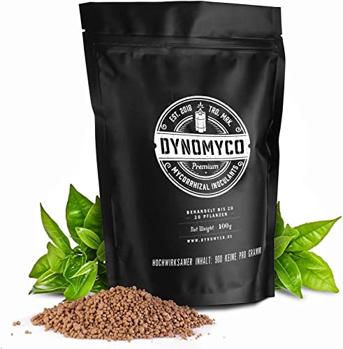 DYNOMYCO Premium Mycorrhizal Inoculant - Root Enhancer Stimulator - Mycorrhizae for Plants - Concentrated mycorrhizal Fungi - Supreme myco strains - Treats up to 68 Plants! (340 g 12 Oz)