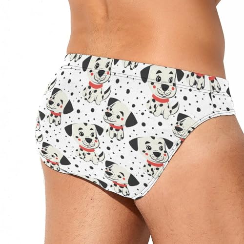 Cute Dalmation Dog Novelty Men's Brief Swimwear Pants Swimming Trunks Beach Shorts Underwear3