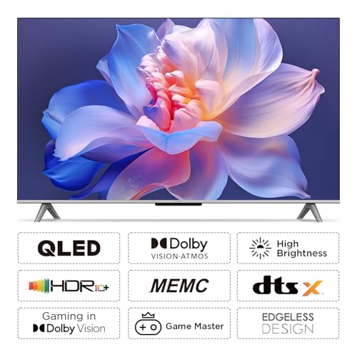 Image of iFFALCON 108 cm (43 inches) 4K Ultra HD Smart QLED Google TV iFF43Q73(Black)