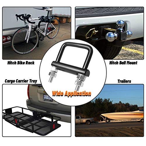 Czc Auto Hitch Clamp Anti-Rattle Stabilizer Hitch Tightener For 2 Inch Hitches Of Trailers Suv Vans Rv Hitch Tray Cargo Carrier Bike Rack Trailer Ball Mount 2 Pack #TOP6