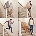 Jespeed 46in Detachable Stair Rods (3 rods),Tool-Free Removal for Carpet Cleaning,Maintains Staircase Appearance