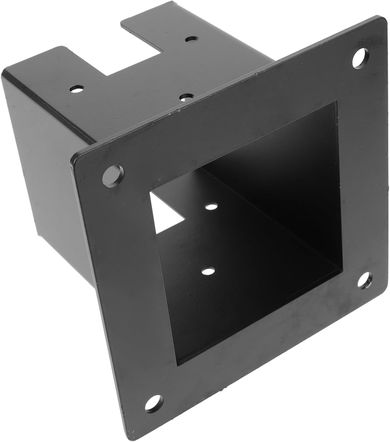 1set Heavy Duty Mailbox Post Base Protector Deck Railing Support Bracket for Fence Mailbox Post Base Sturdy Construction Easy to Install