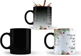 Caneca Mágica Natal Mensagem Amigo Secreto Presente Criativo