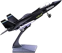 Vista 7 de HSOMiD Aviones de aleación/avión/juguete de aviones con bombarderos sigilosos de tracción y aviones de combate negro (negro)