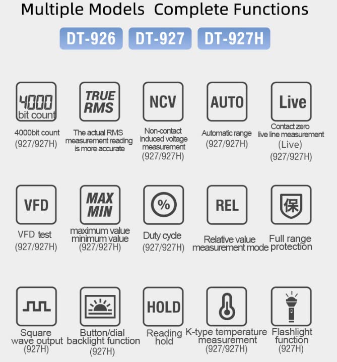 DT-926 Auto-ranging Digital Multimeter