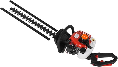 Cortasetos de 24 pulgadas, 1 juego de cortasetos de baja voz y alta potencia de 24 pulgadas, cuchilla de doble cara, cortador de gasolina de 26 cc