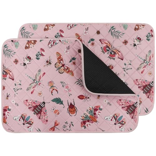 IEUUMLER 2 pezzi Tappetini Assorbenti per Cani, Assorbenti e impermeabili, Riutilizzabili educatore tappetino Pads per Cuccioli per casa, auto, viaggi EU014