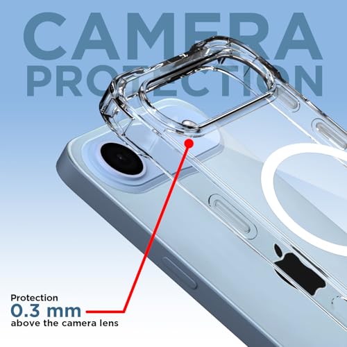 Image of Pikkme Back Cover for iPhone 17 Air Mag-Safe Shockproof PC + TPU Protective Case Magnetic Support Bumper Case (Transparent Mag-Safe)