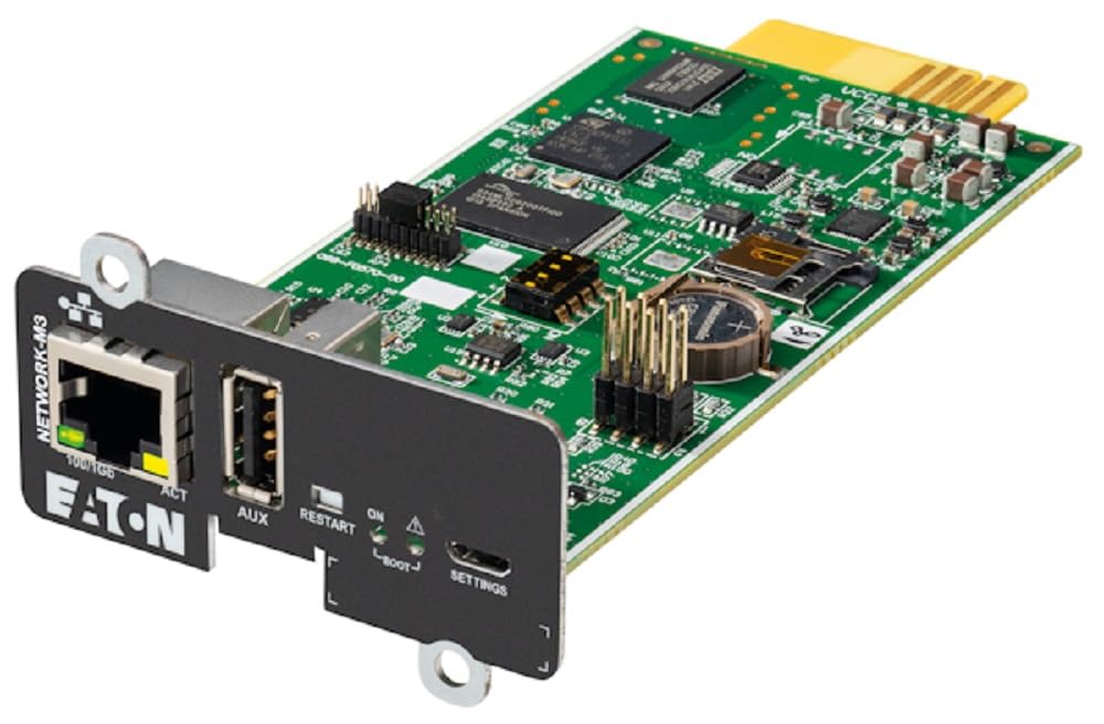 Eaton Carte réseau Gigabit Network-M3 + Sonde environnementale EMP Gen 2 (NETEMP-M3 Bundle)