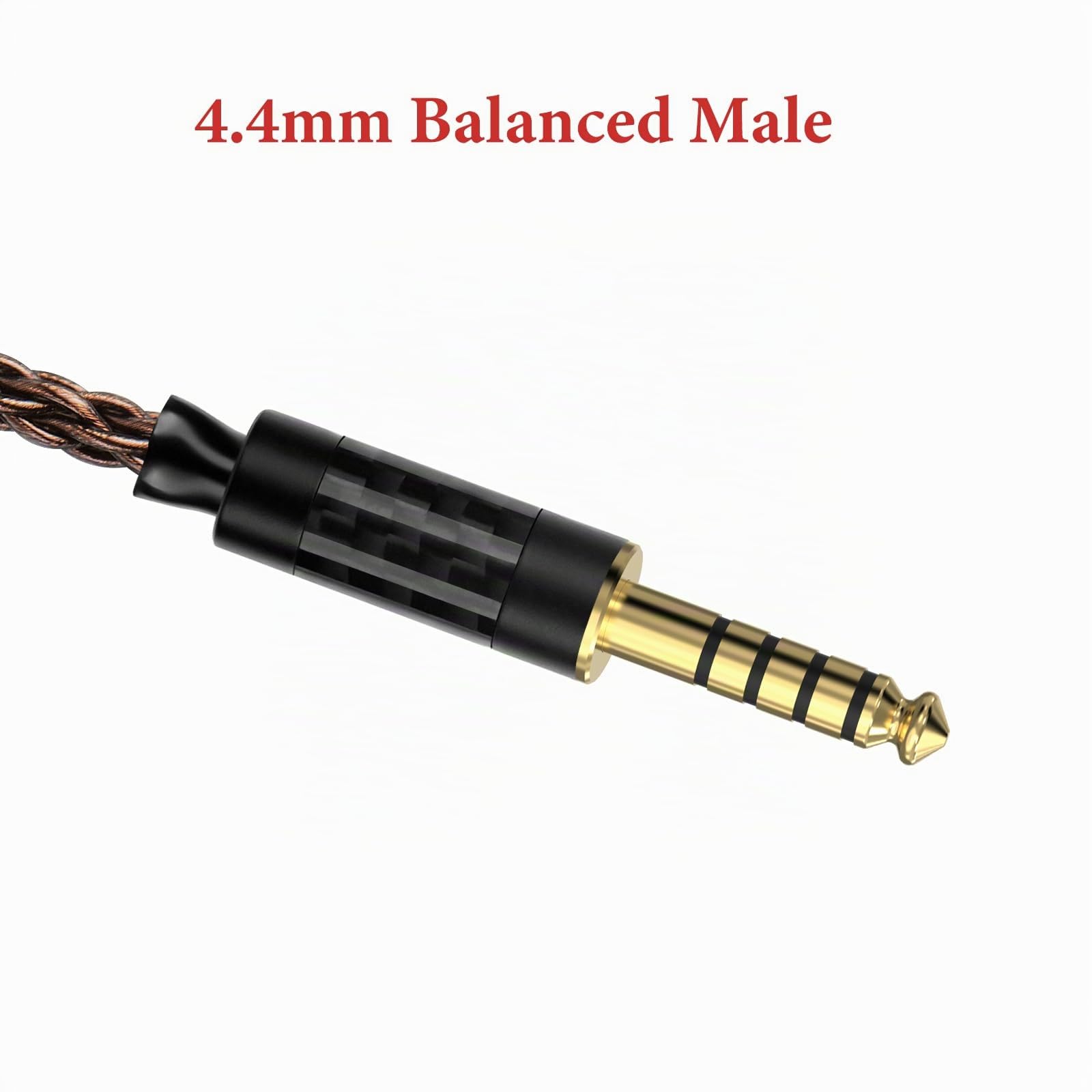 Geekria Apollo 6NOCC 4,4-mm Balanced-Kabel Single-Crystal Copper Upgrade-Verlängerungskabel 4,4-mm Stecker auf 4,4-mm Buchse Ersatzkabel für HiFi-Headset 3 m