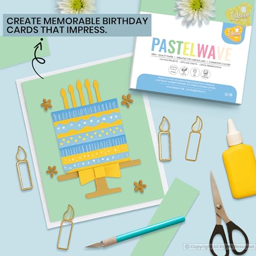 Image of Lakeer A4 Pastel Color Paper- Pastel Green Colour, Pack of 50 Sheets | 150 GSM Thick for Arts and Crafts, Printing, DIY Projects, Etc