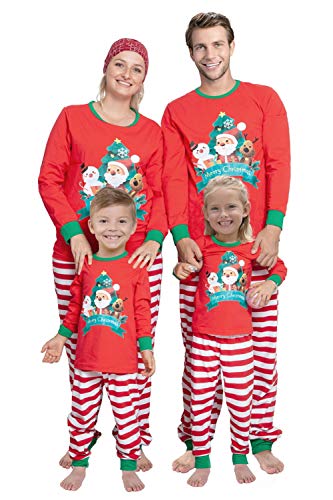 SUNFEID Family Matching Pajamas Set Matching Christmas pjs for Family Couples Christmas Pajamas Set