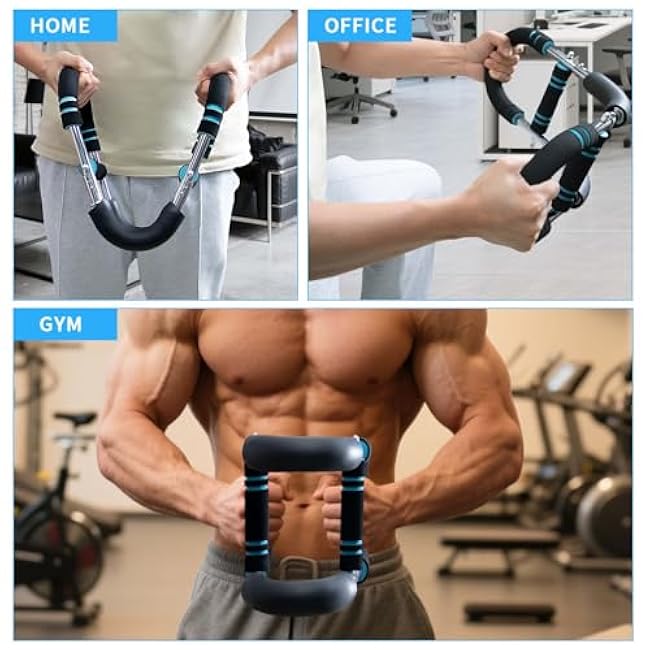 Twister Arm Trainer, 44¨C88lb Adjustable Resistance Chest Exerciser with Dual Spring, Portable Detachable Arm Strength Training Equipment for Upper Body Workouts at Home