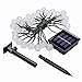 Produktbild Koaod Solar Lichterkette Aussen,50 Led 9.5M Lichterkette Kristall Kugeln IP65 Wasserdicht Warmweiß Beleuchtung Deko für Garten, Bäume, Weihnachten, Hochzeiten, Partys[Energieklasse A++]