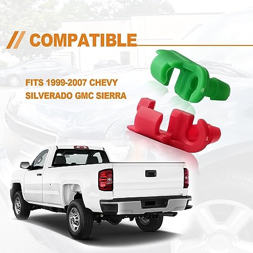 5 Pair Tailgate Handle Rod Clip, Left and Right Handle Rod Door Lock Clip Compatible with Chevy Silverado GMC Sierra 88981030 88981031