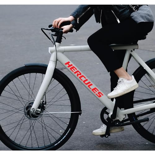 Image of Cycle Stickers - 13-Pack Waterproof Bike Decals for Frame, Helmet - 30 x 3 cm Durable Vinyl Stickers (Red)