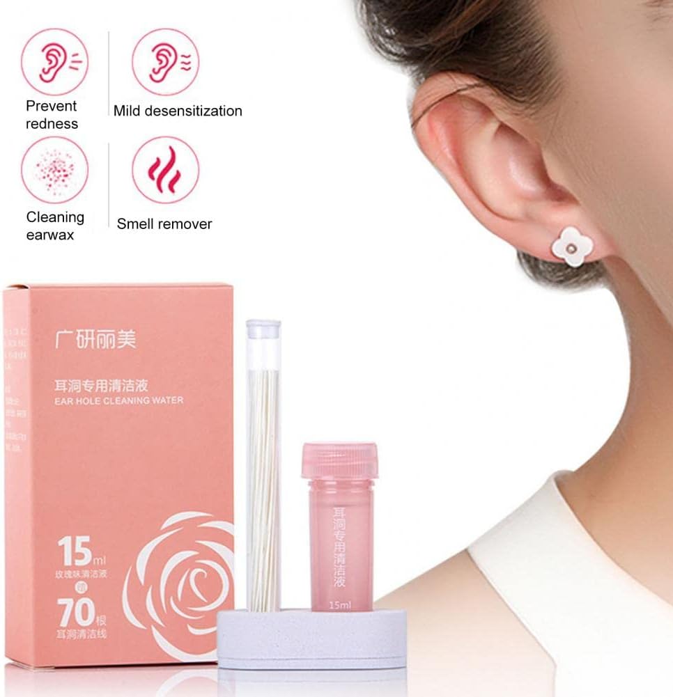 1 Set Durable Ear Cleaning Line Wide Application Anti clogging Ear piercing Cleaning Line| | (Color: Green)