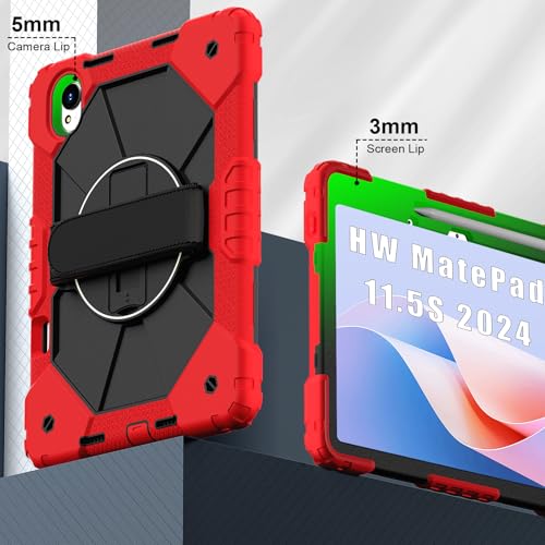 Coque Huawei MatePad 11.5S 2025 rouge protection robuste TPU