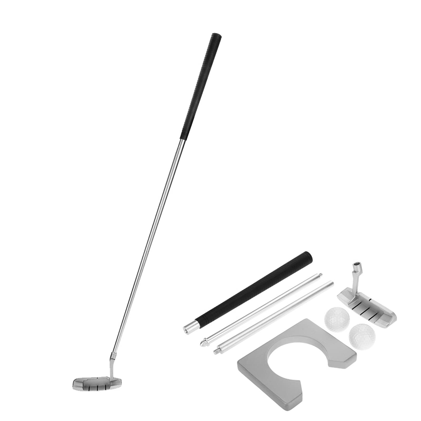 Fyearfly Set Putter da Golf, Set da Golf per Interni, Set per Putter da Golf per Mazze da Allenamento per Coppa da Golf per Interni Set con Palline e Borsa per Pratica da Golf per Interni